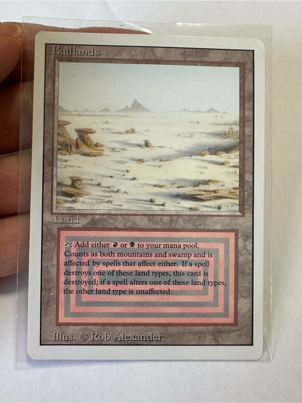 Magic: The Gathering Badlands Land Card (Cream & Tan)